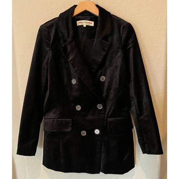 Free People Cosmo Velvet Blazer Size XS - Picture 3 of 9